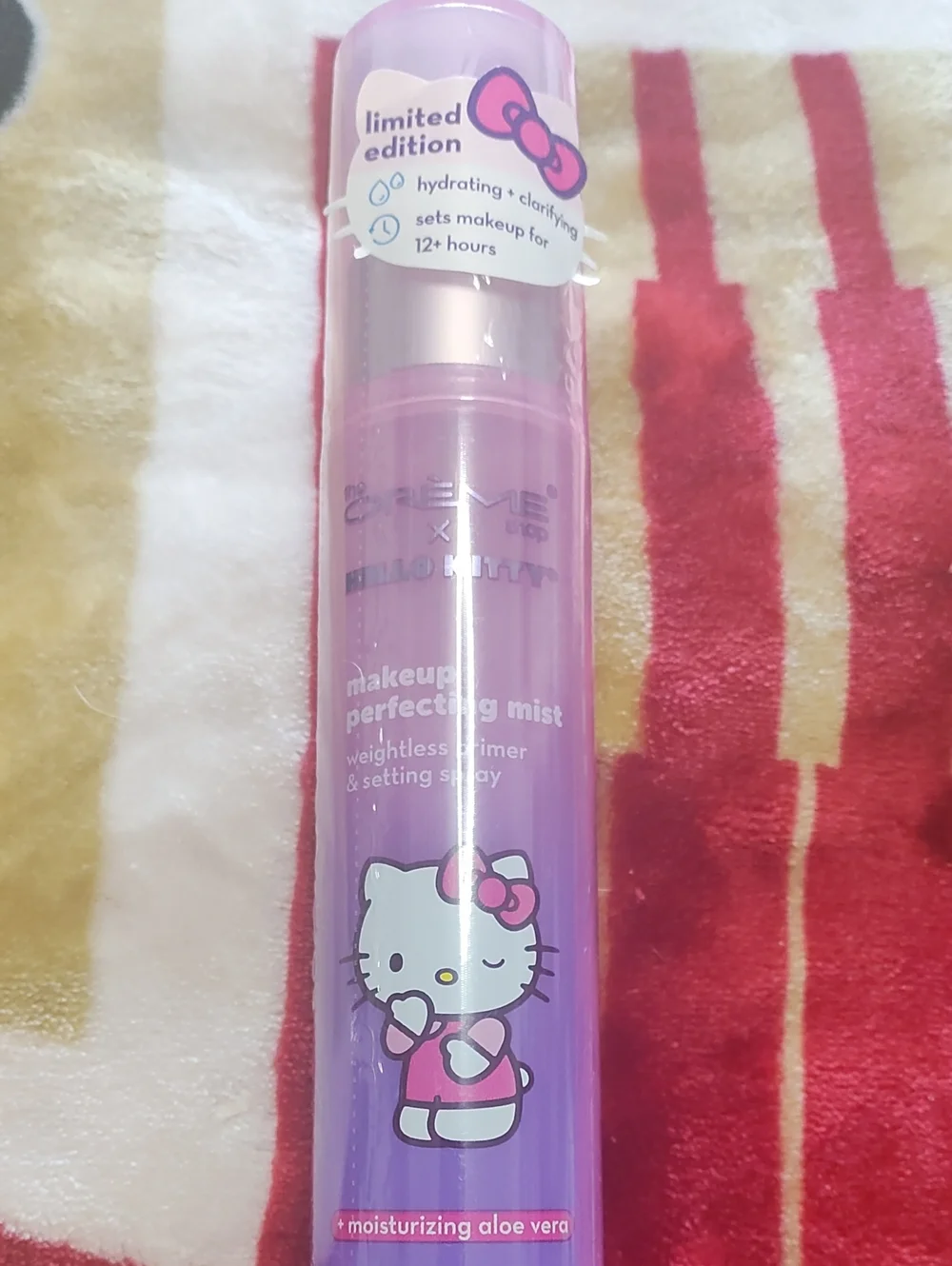 Creme Shop Hello Kitty Makeup Perfecting Mist - Pink and Purple